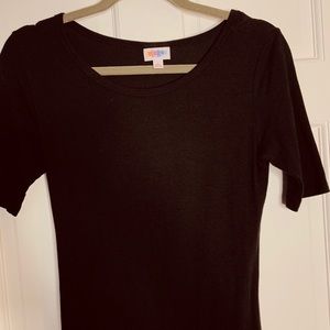LulaRoe Solid Black Julia dress Small